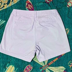 J Crew Factory 5” Cool Lavender Chino Shorts Size 2